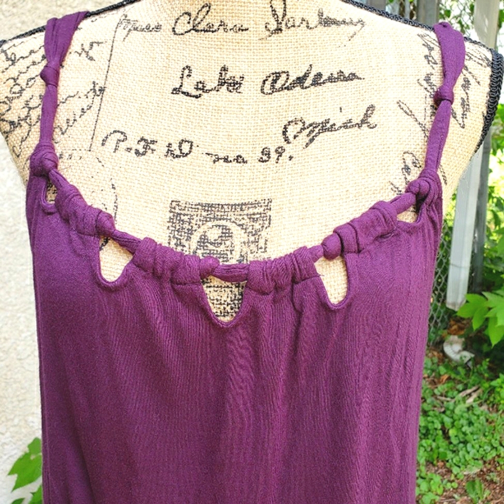 {Mossimo•Black Label} Aubergine Tank Top, Size L